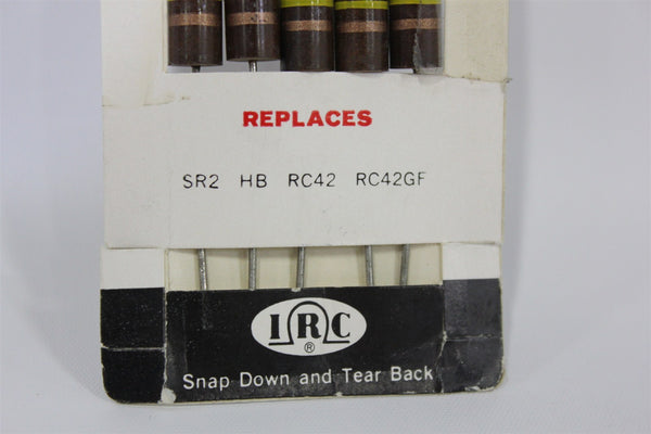 5 NOS IRC CARBON COMPOSITION RESISTORS SR2 HB RC42 RC42GF 120 K 2 WATT 5% 