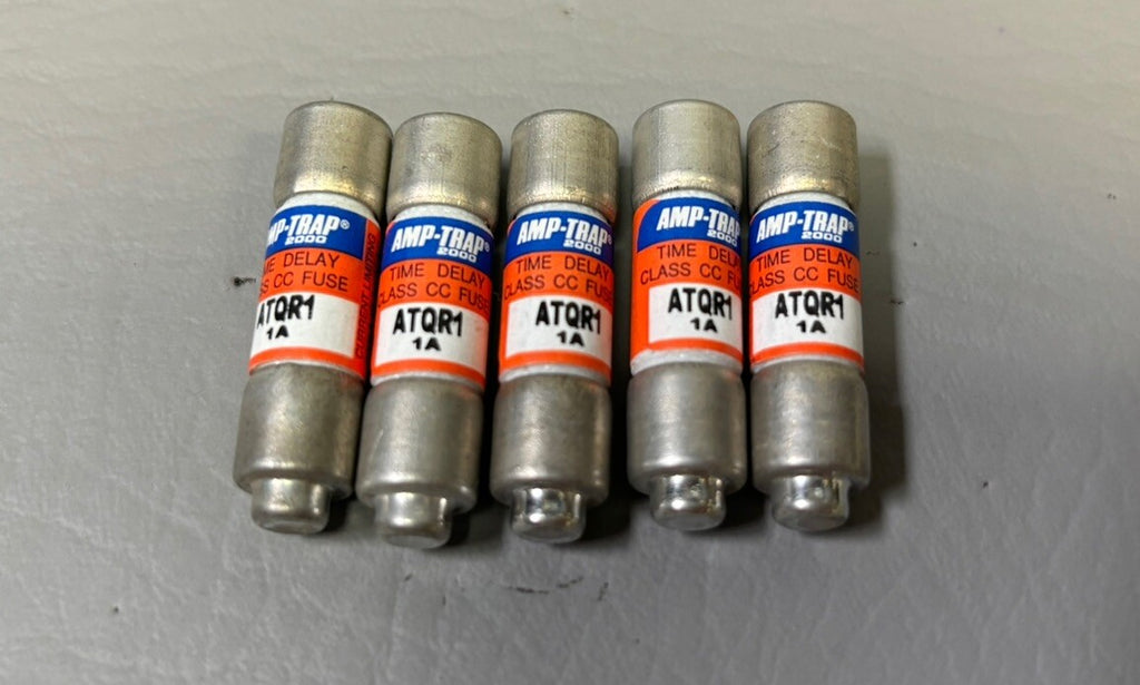 5- Ferraz Shawmut Amp-Trap ATQR1 1A Time Delay Fuses 600V