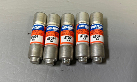 5- Ferraz Shawmut Amp-Trap ATQR1 1A Time Delay Fuses 600V