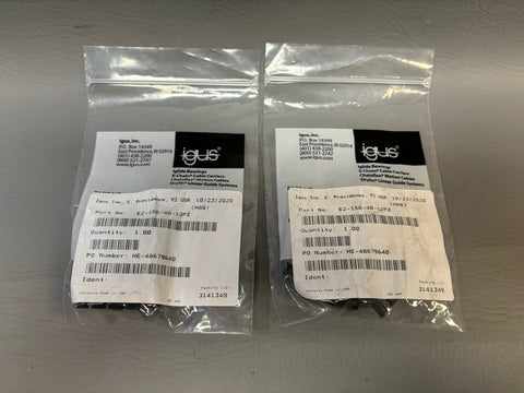 LOT OF 2 - NEW IGUS E2-150-40-12PZ Chain Snap On Part