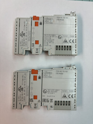 2- Wago 750-600 End Module Terminal