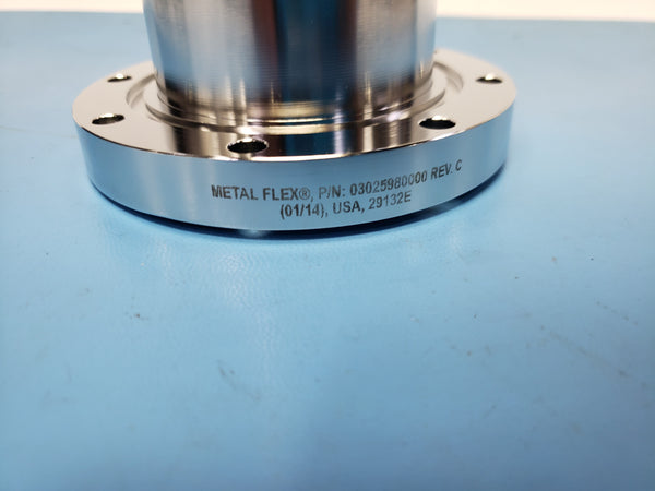 Veeco Metal Flex Bellows Assembly 03025980000 Rev C