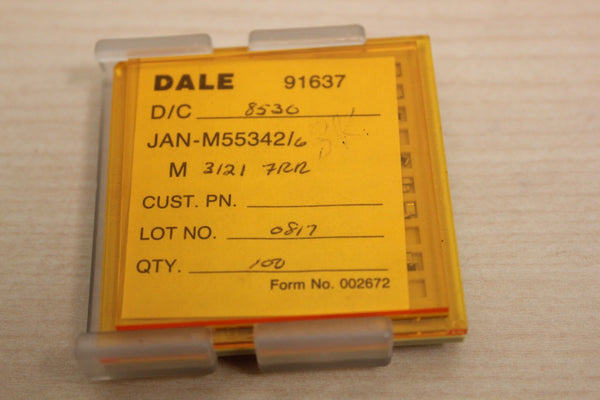 85 New Vishay/Dale Mil Spec Chip Resistors JAN M55342 3.12K