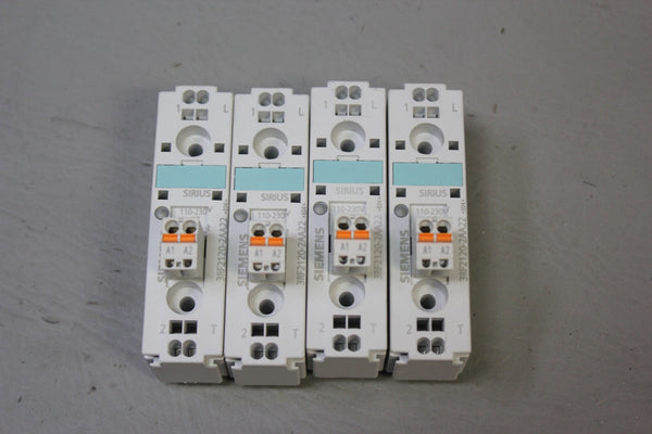 LOT OF 4 UNUSED SIEMENS SEMICONDUCTOR RELAYS 3RF2120-2AA22