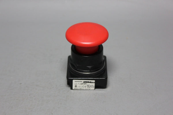 SIEMENS BLACK MAX RED MUSHROOM HEAD PUSH-PULL EMERGENCY STOP BUTTON 52BP2W2