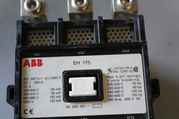 ABB EH 175 CONTACTOR EH 175C-*L