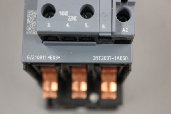 SIEMENS SIRIUS 3RT2037-1AK60 CONTACTOR
