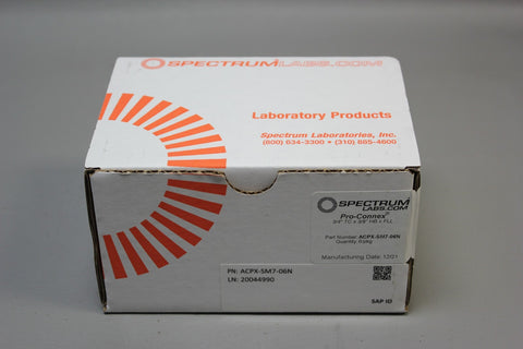 NEW BOX 6 SPECTRUM LABS PRO-CONNEX SANITARY FITTINGS ACPX-SM7-06N KrossFlo TFF