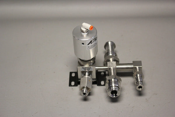 UNUSED APTECH STAINLESS DIAPHRAGM VALVE AP3540SM 2PWA TW4 TW4 145 PSIG 10 BAR