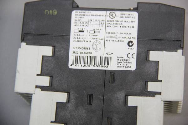 SIEMENS DIGITAL THERMOCOUPLE MONITORING RELAY 3RS2140-1GD60