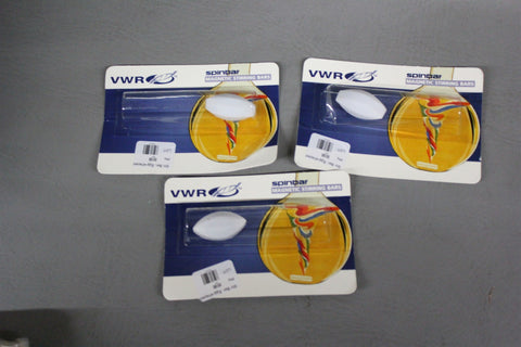 3 NEW VWR EGG SHAPED TEFLON MAGNETIC STIRRING BARS SPINBAR 58949-200