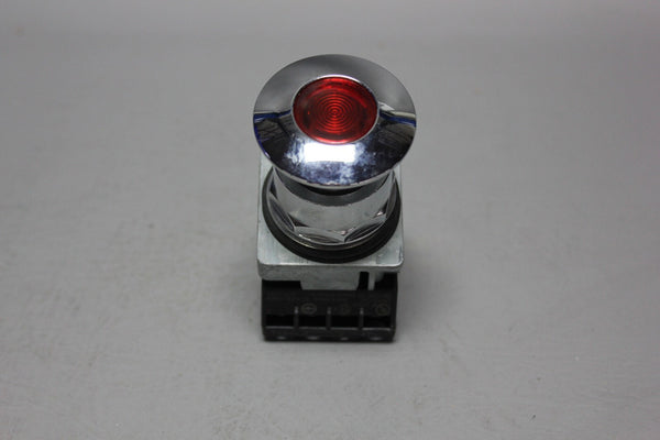 SIEMENS RED ILLUMINATED MUSHROOM HEAD PUSH PULL BUTTON 52PP2G2A W/52AATGN, 52BJK