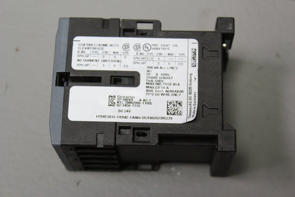 3 UNUSED SIEMENS CONTACTORS 3RT2016-1BB42-1AA0