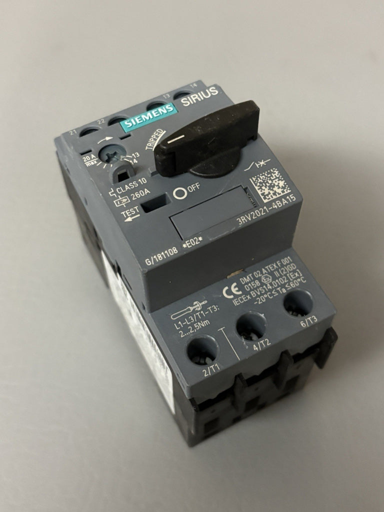 Unused SIEMENS POWER CONTACTOR 3RV2021-4BA15