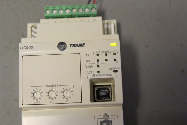 TRANE CHILLER CONTROL MODULE UC800 X13651144-01 REV. G