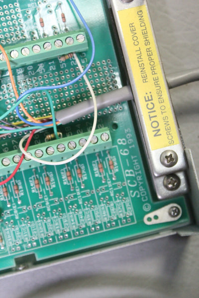 NATIONAL INSTRUMENTS SHIELDED I/O CONNECTOR BLOCK WITH CABLES SCB-68