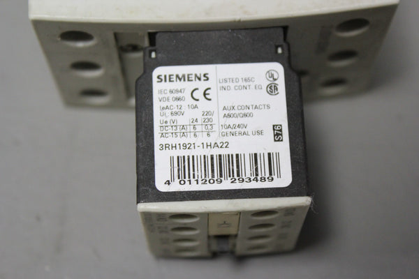Siemens 3RT1034-1BB44 MOTOR STARTER
