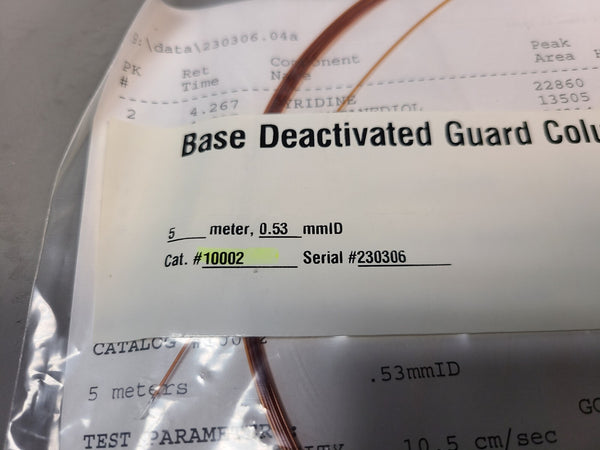 NEW RESTEK BASE DEAC GUARD COLUMN 10002 FUSED SILICA