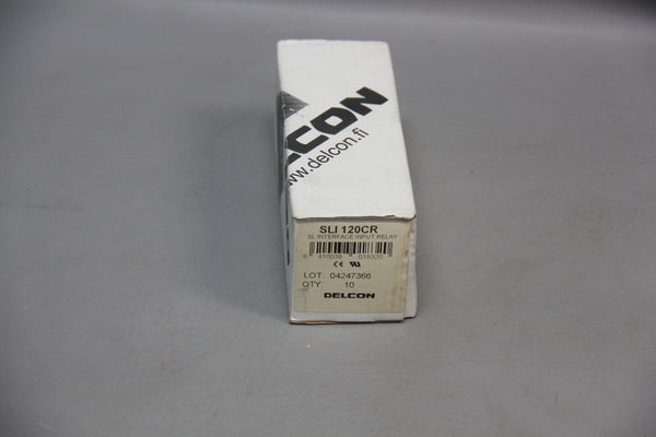 10 NEW DELCON INTERFACE RELAY SLI 120CR