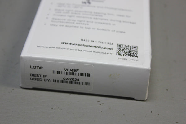 45- EXCEL SCIENTIFIC ABSORBMAX PLATE SEALING FILMS BK-50 EXPIRED 02-2024