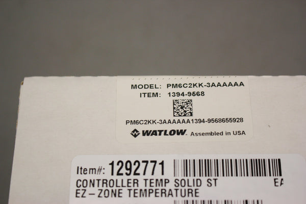 NEW WATLOW TEMPERATURE CONTROLLER PM6C2KK-3AAAAAA