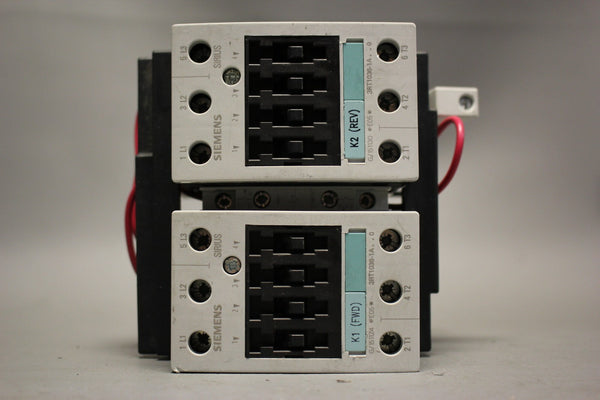 UNUSED SIEMENS REVERSING CONTACTOR ASSEMBLY 3RA13368XB301AK6/3RA1336-8XB30-1AK6