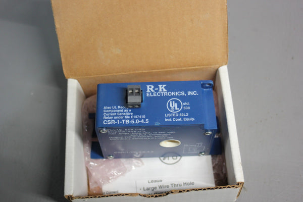 NEW RK CSR-1-TB-5.0-4.5  AC CURRENT SENSING RELAY