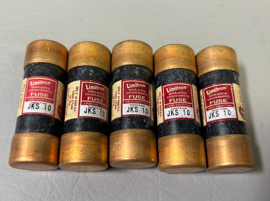 5- Bussmann Limitron JKS-10 Fuse Current Limiting Fast-Acting Class J