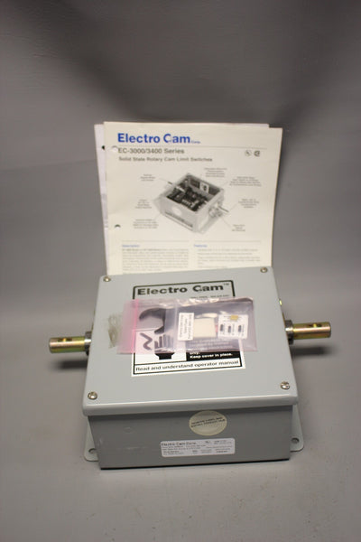 UNUSED ELECTRO CAM SOLID STATE ROTARY CAM LIMIT SWITCH  EC-3008-10-ADO