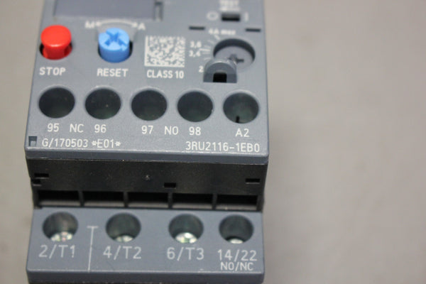 SIEMENS SIRIUS  3RU2116-1EB0 OVERLOAD RELAY
