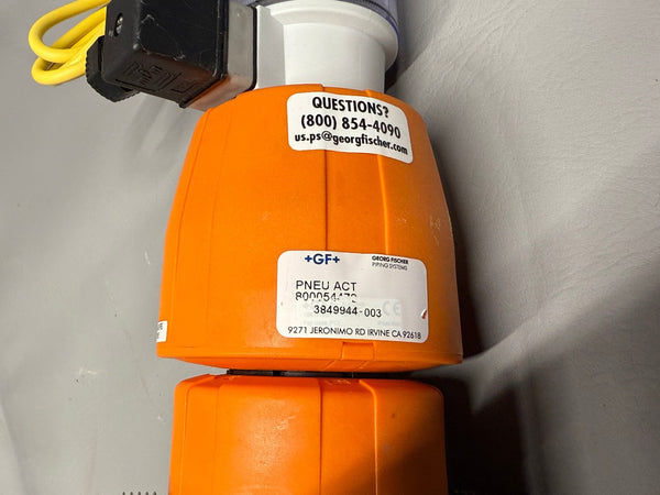 GEORG FISCHER  PNEUMATICALLY ACTUATED VALVE #2 WITH 199190305 POSITION INDICATOR