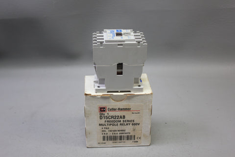 NEW CUTLER HAMMER MULTIPOLE RELAY D15CR22AB