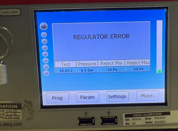 ATEQ COMPACT LEAK DETECTOR GRAFX 2000kPa DECAY E305