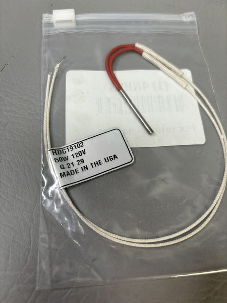 Tempco HDC19102 SWAGED CARTRIDGE HEATER, 50W, 120V