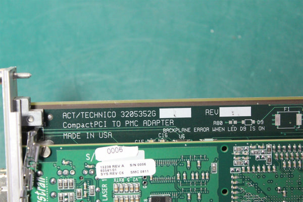 ACT cPCI CARRIER W/ CURTISS WRIGHT SCRAMNET GT200 CARD H-AS-GPM128SC-20 #2