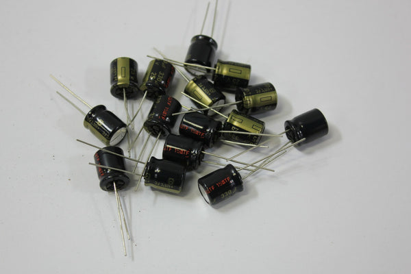 20 Panasonic Electrolytic Capacitor 330 uF 25 V