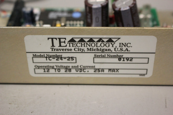 TE TECHNOLOGY POWER SUPPLY TC-24-25 WITH CABLES AND SUPPLY