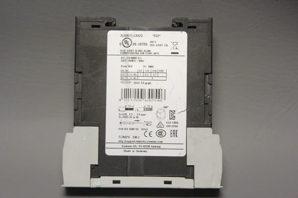 SIEMENS MONITORING RELAY P/N: 3UG4512-2AR20