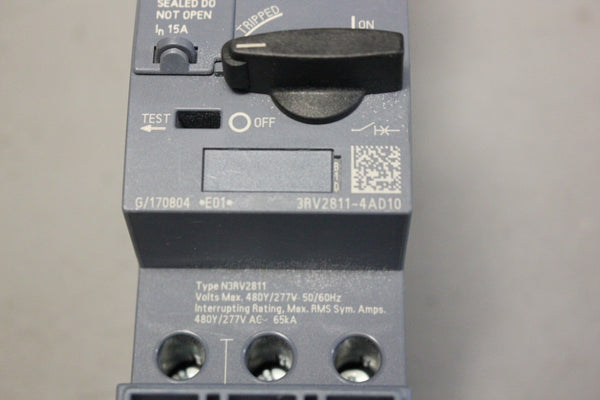 UNUSED SIEMENS SIRIUS CIRCUIT BREAKER 3RV2811-4AD10