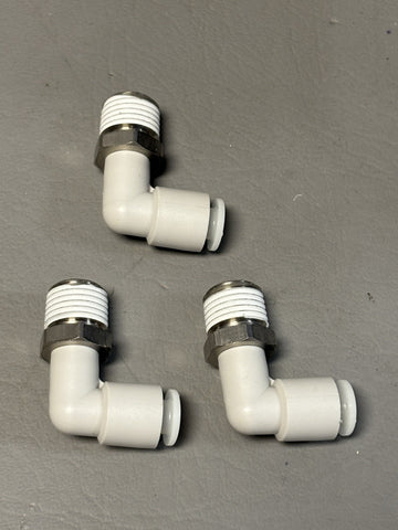 3- SMC KGL06-02S Male Elbow Tube Fitting Connector 1/4"