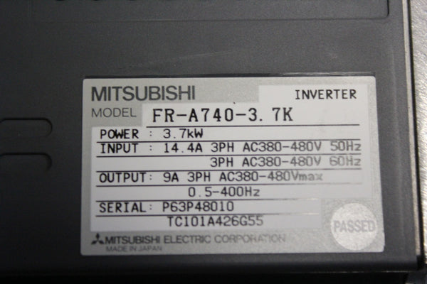 MITSUBISHI FREQROL A700 INVERTER  FR-A740-3.7K