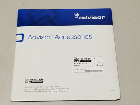 New Interlogix AV-MOBILE-SYNC Advisor Advisorsync License For Mobile Devices