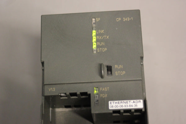 SIEMENS SIMATIC NET ETHERNET COMM PROCESSOR 6GK7 343-1EX20-0XE0