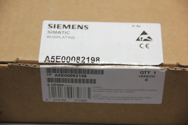 NEW SIEMENS SIMATIC RACK PC BACKPLANE A5E00082198