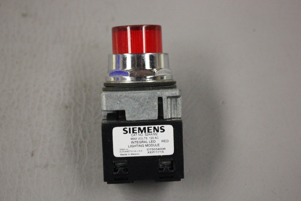 SIEMENS ILLUMINATED PUSH BUTTON RED 52PL4M2