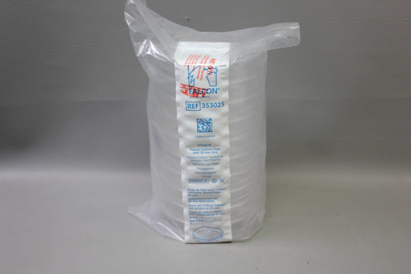 FALCON INTEGRID 353025 TISSUE CULTURE DISH 150 X 25MM W/ 20MM GRID 10 QTY SEALED
