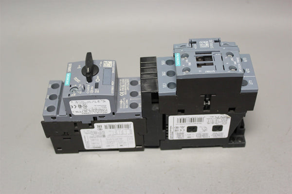 Unused SIEMENS POWER CONTACTOR + CIRCUIT BREAKER 3RT2024-1BB40 3RV2011-1FA10