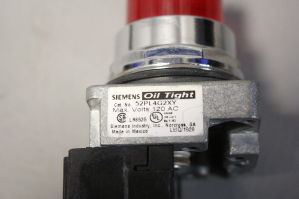 UNUSED SIEMENS PILOT LIGHT MODULE 52PL4G2XY