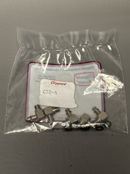 Pack of 5 Clippard Minimatic CTO-4 Barb Fittings
