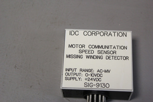 IDC SPEED & MISSING COMM MONITOR  SIG 9130